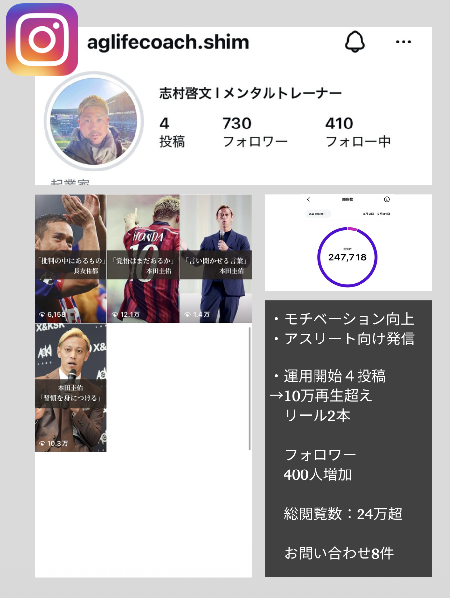 リール外注アカウントの実績スクリーンショット3